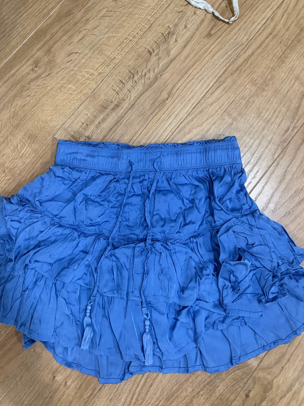Bright Blue Ruffled Skirt - Picture 2 of 4